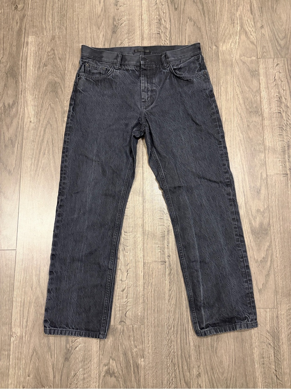 Helmut Lang Black Straight Leg Jeans Like New